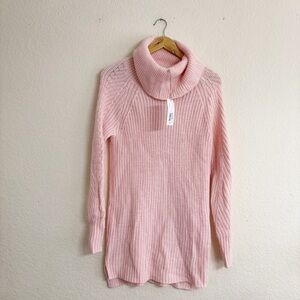 Target Sweater Size S Pink Cowl Neck Cable Knit Raglan Long Sleeve Pullover